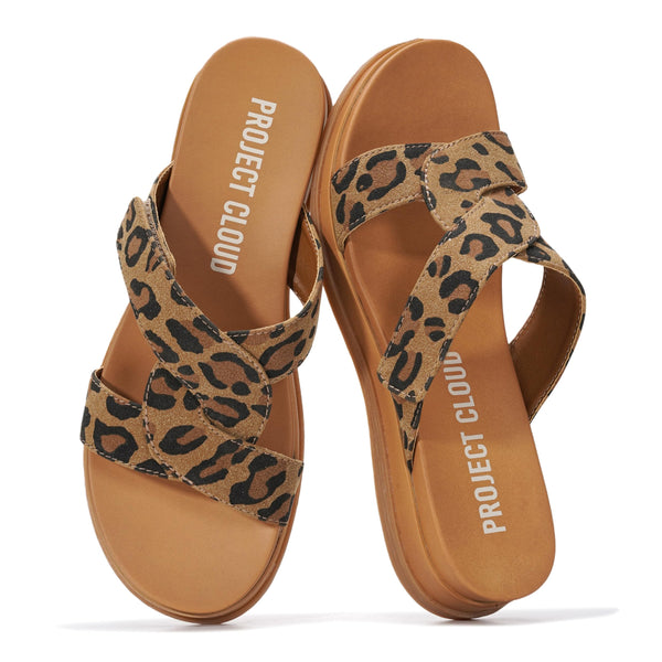 Project Cloud Women's | 100% Genuine Leather Sandals for Women | Lightweight | Non-Slip - Nina
