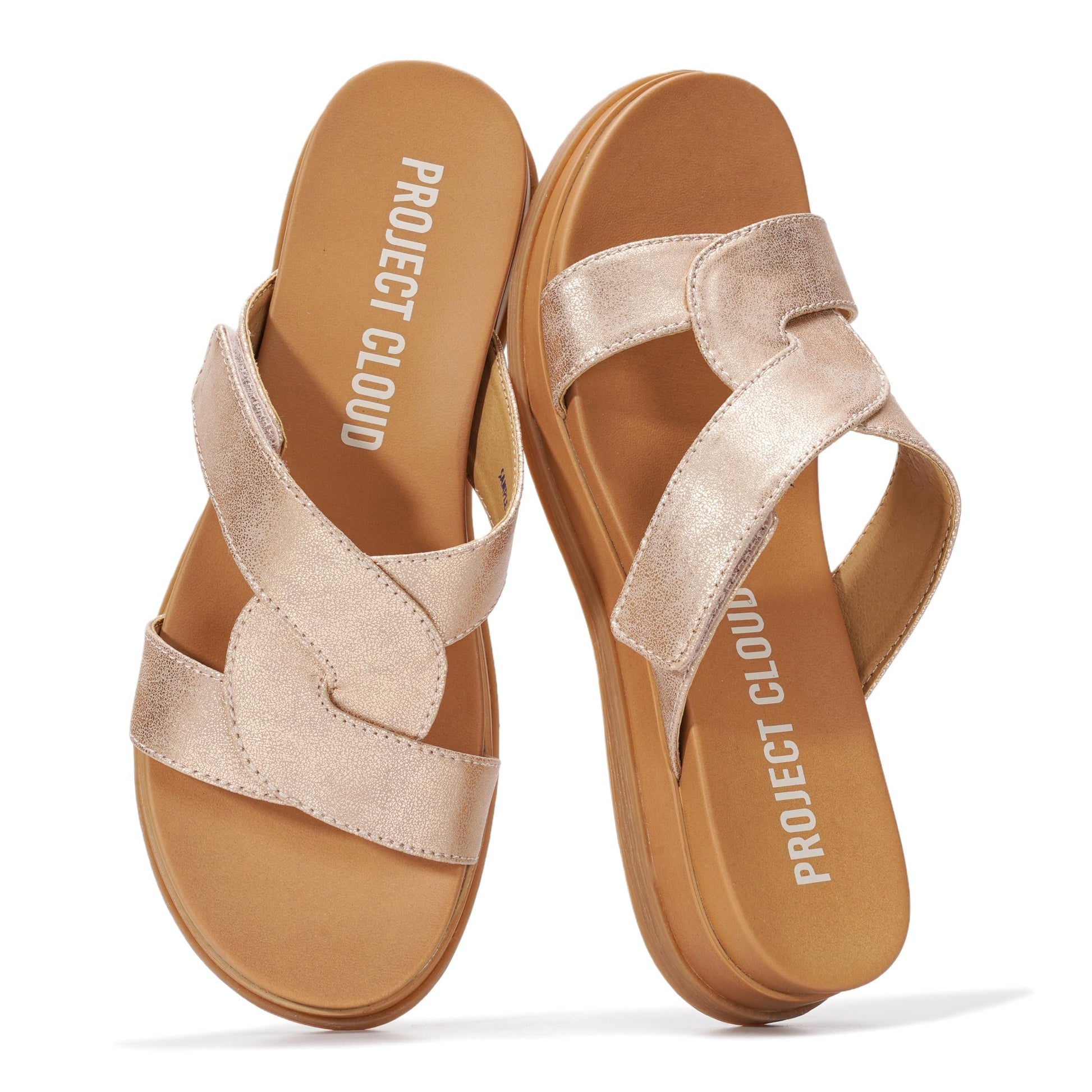 Project Cloud Women's | 100% Genuine Leather Sandals for Women | Lightweight | Non-Slip - Nina - Project Cloud - Sandals -Shop Project Cloud premium footwear Now!