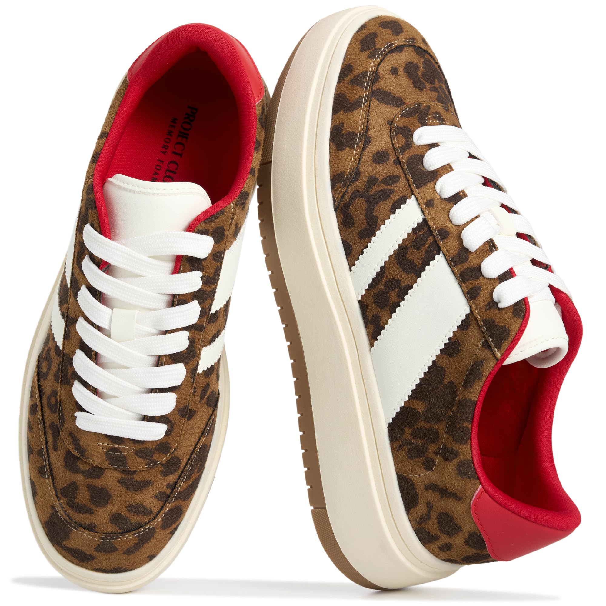 Project Cloud para mujer | Zapatillas con cordones | Plantilla de espuma viscoelástica | Antideslizantes - Nita