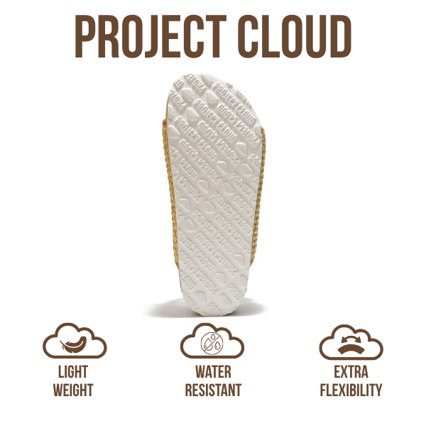 Project Cloud | "Oliy" Genuine Leather Wedge Sandals for Women | Buckle | Lightweight | Non-Slip