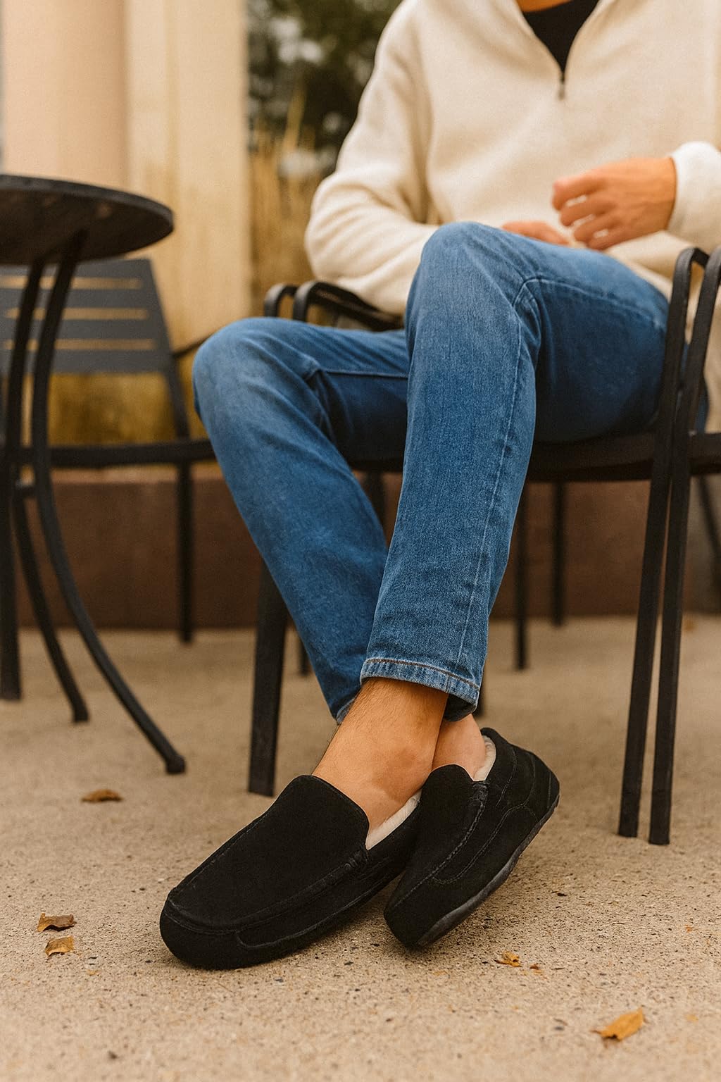 Project Cloud Men's |  Genuine Suede Slippers - Loafers | Memory Foam | Lightweight | Non-Slip - Oswin