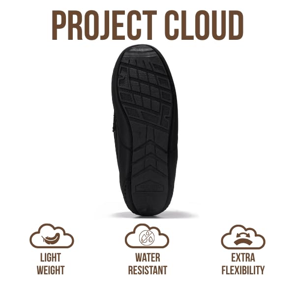 Project Cloud Men's |  Genuine Suede Slippers - Loafers | Memory Foam | Lightweight | Non-Slip - Oswin