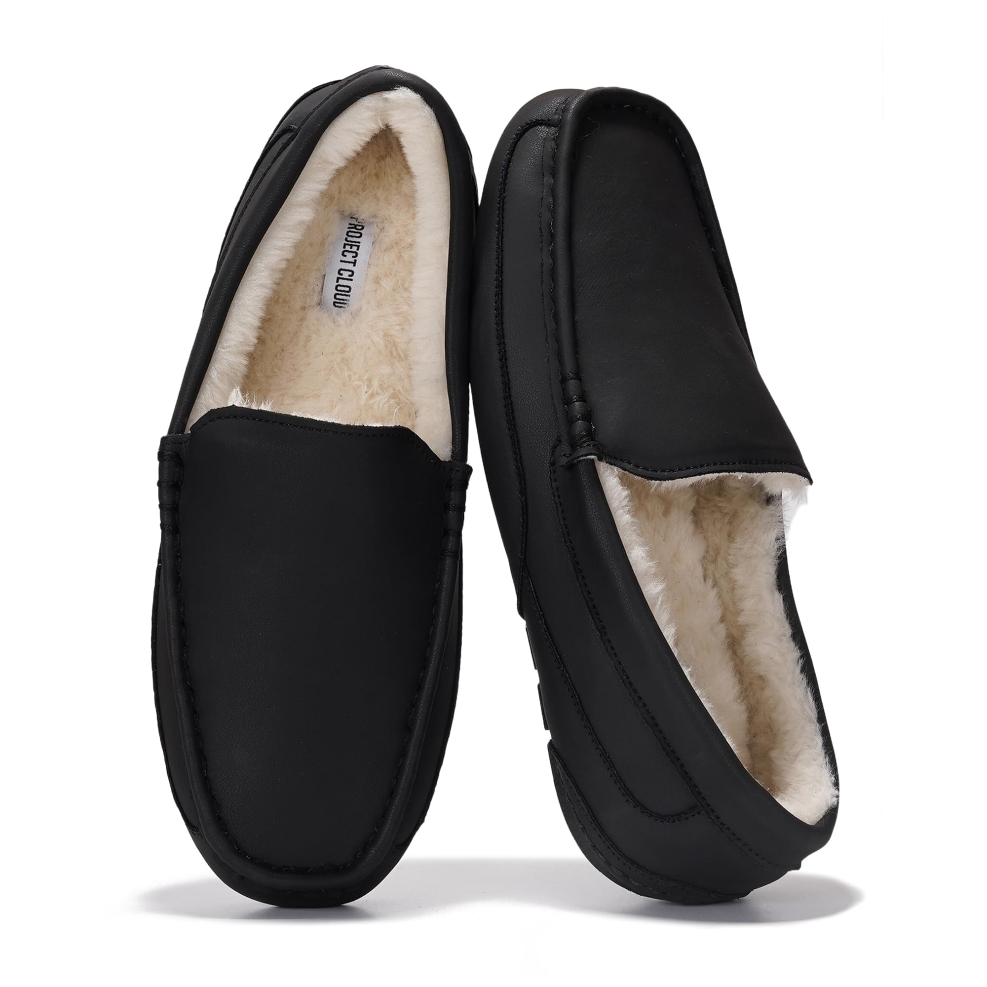 Project Cloud Men's |  Genuine Suede Slippers - Loafers | Memory Foam | Lightweight | Non-Slip - Oswin