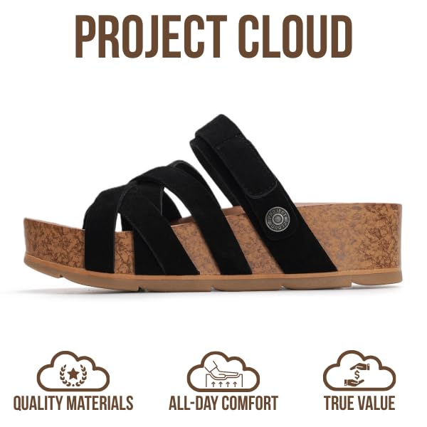 Project Cloud Women's | Platform Sandals Women | Plush and Soft Insole | Lightweight | Non-Slip - Pacifica - Project Cloud - Sandals -Shop Project Cloud premium footwear Now!