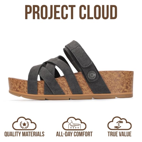 Project Cloud Women's | Platform Sandals Women | Plush and Soft Insole | Lightweight | Non-Slip - Pacifica - Project Cloud - Sandals -Shop Project Cloud premium footwear Now!