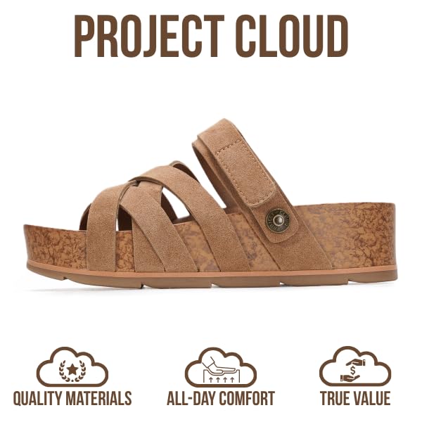 Project Cloud Women's | Platform Sandals Women | Plush and Soft Insole | Lightweight | Non-Slip - Pacifica - Project Cloud - Sandals -Shop Project Cloud premium footwear Now!