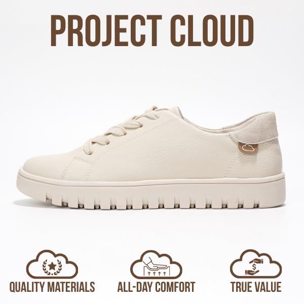 Project Cloud Women's | Tennis Shoes Women Sneakers | Memory Foam | Lightweight | Non-Slip - Paisley