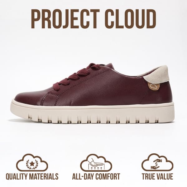 Project Cloud Women's | Tennis Shoes Women Sneakers | Memory Foam | Lightweight | Non-Slip - Paisley