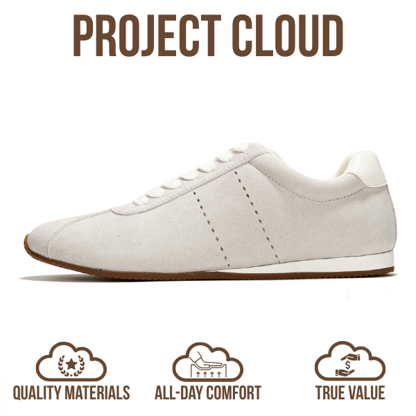 Project Cloud | "Panther" Fashion Sneakers for Women | Lace-up | Memory Foam | Lightweight | Non-Slip