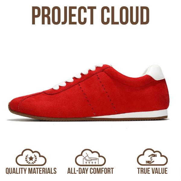 Project Cloud | "Panther" Fashion Sneakers for Women | Lace-up | Memory Foam | Lightweight | Non-Slip