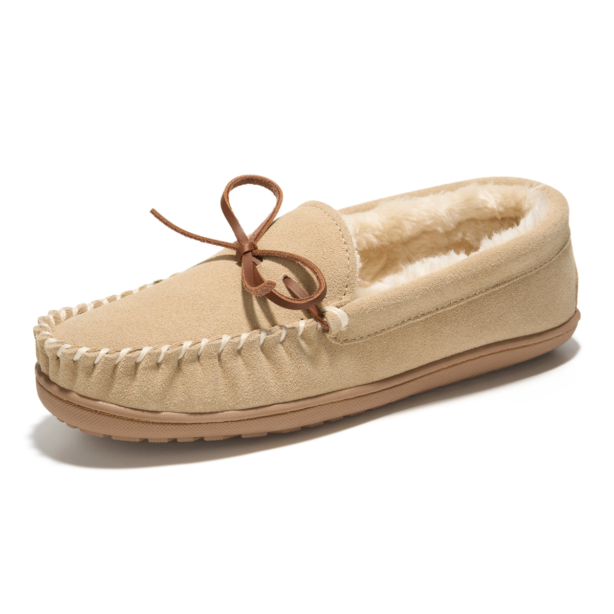 Project Cloud Women's | Genuine Leather Moccasin Slippers | Memory Foam Insole | Lightweight | Non-Slip - Passager