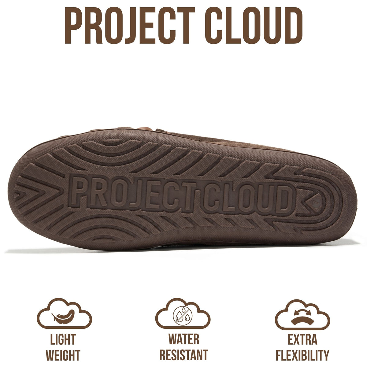Project Cloud Women's | Genuine Leather Moccasin Slippers | Memory Foam Insole | Lightweight | Non-Slip - Passager