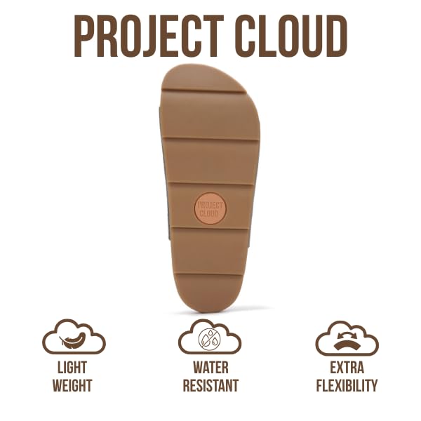 Project Cloud Women's | Genuine Leather  Platform Sandals | Memory Foam Insole | Non-Slip - Pismo