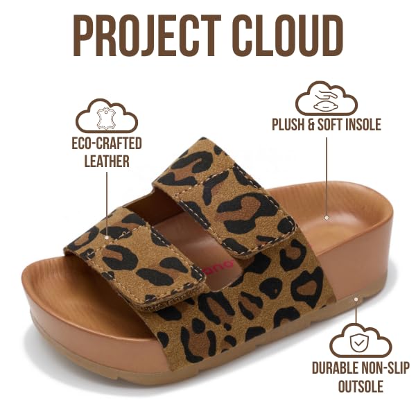 Project Cloud Kids Sandals | Genuine Leather Girls Sandals | Plush & Soft Insole | Lightweight | Non-Slip - Pismo Kids - Project Cloud - Sandals -Shop Project Cloud premium footwear Now!
