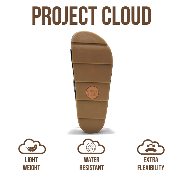 Project Cloud | "Prime" Platform Sandals | Memory Foam Technology | Lightweight | Non-Slip