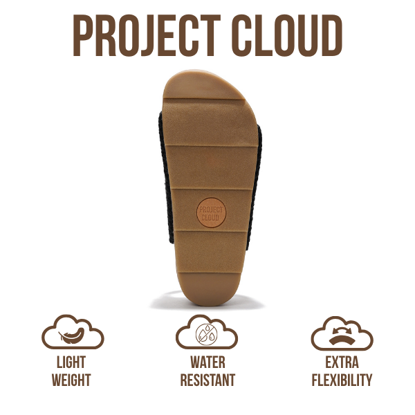 Project Cloud | "Prime" Platform Sandals | Memory Foam Technology | Lightweight | Non-Slip