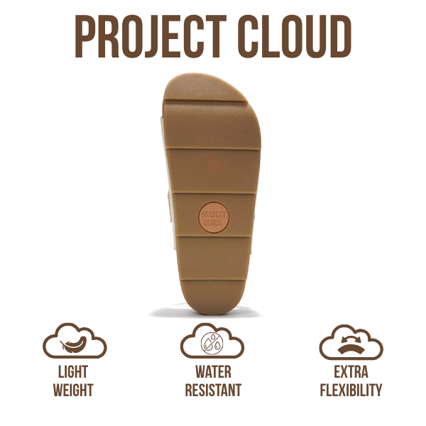 Project Cloud | "Prime" Platform Sandals | Memory Foam Technology | Lightweight | Non-Slip