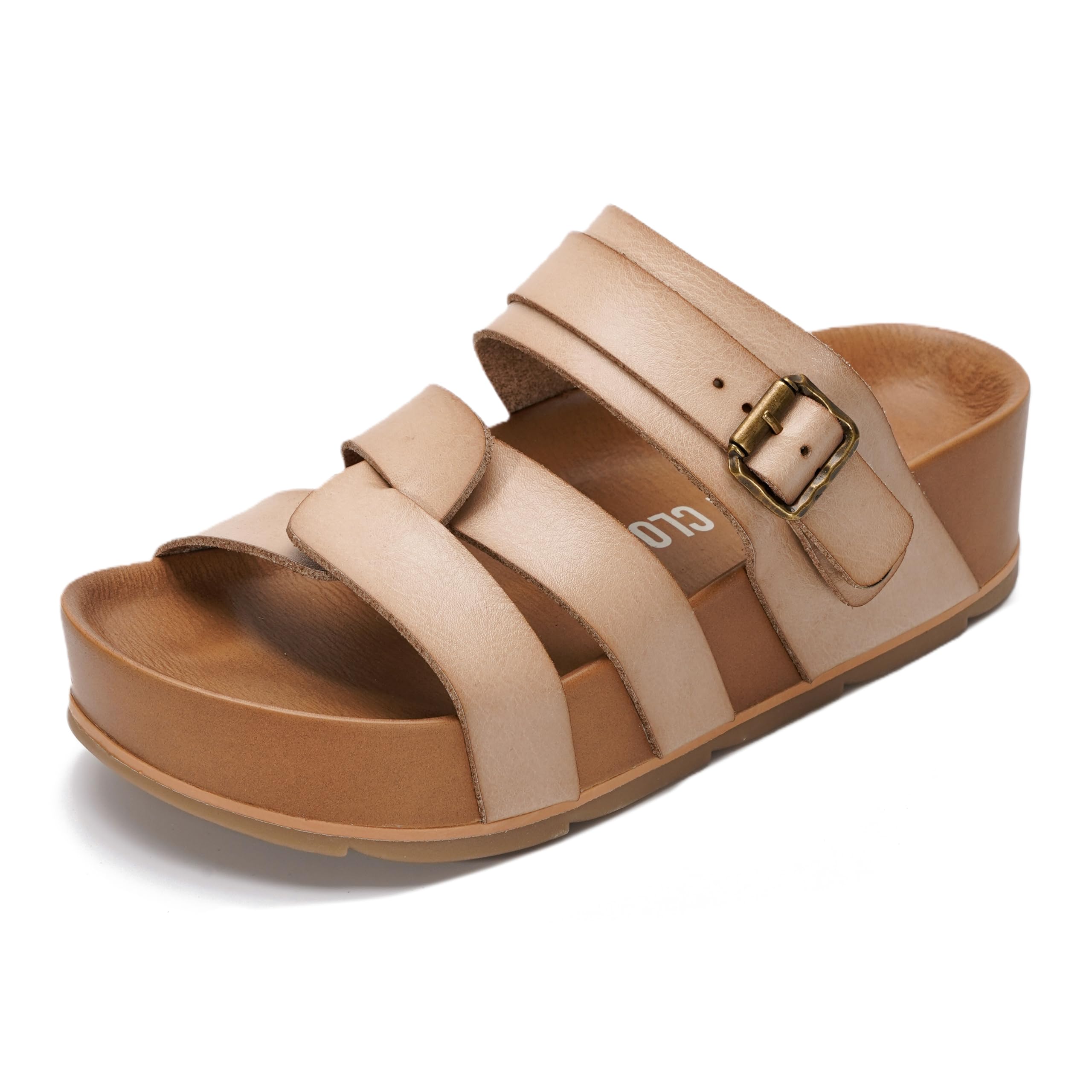 Project Cloud Women's | Vegan Leather Platform Sandals | Memory Foam | Lightweight | Non-Slip - Proud