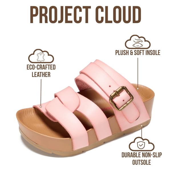 Project Cloud Kids Sandals | Eco-Crafted Leather Heels Beach Sandals | Lightweight | Non-Slip - Proud Kids - Project Cloud - Sandals -Shop Project Cloud premium footwear Now!