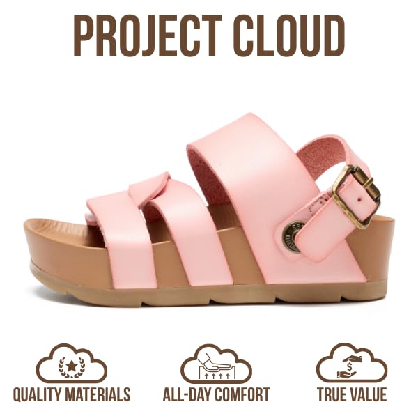 Project Cloud Kids Sandals | Eco-Crafted Leather Heels Beach Sandals | Lightweight | Non-Slip - Proud Kids - Project Cloud - Sandals -Shop Project Cloud premium footwear Now!