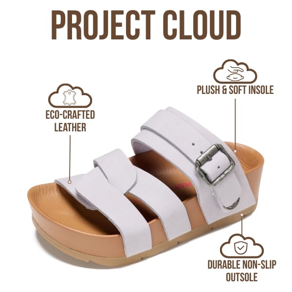 Project Cloud Kids Sandals | Eco-Crafted Leather Heels Beach Sandals | Lightweight | Non-Slip - Proud Kids - Project Cloud - Sandals -Shop Project Cloud premium footwear Now!