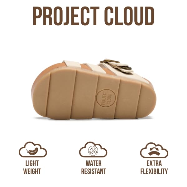 Project Cloud Kids Sandals | Eco-Crafted Leather Heels Beach Sandals | Lightweight | Non-Slip - Proud Kids - Project Cloud - Sandals -Shop Project Cloud premium footwear Now!