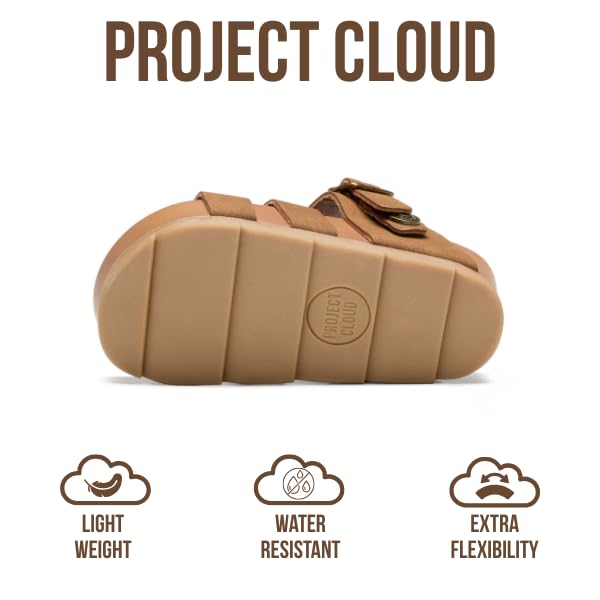 Project Cloud Kids Sandals | Eco-Crafted Leather Heels Beach Sandals | Lightweight | Non-Slip - Proud Kids - Project Cloud - Sandals -Shop Project Cloud premium footwear Now!
