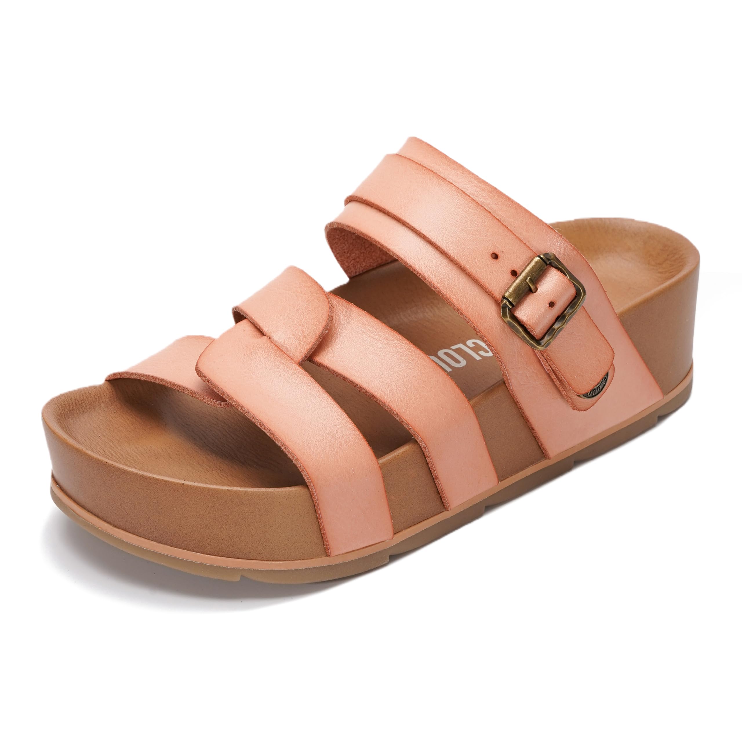Project Cloud Women's | Vegan Leather Platform Sandals | Memory Foam | Lightweight | Non-Slip - Proud