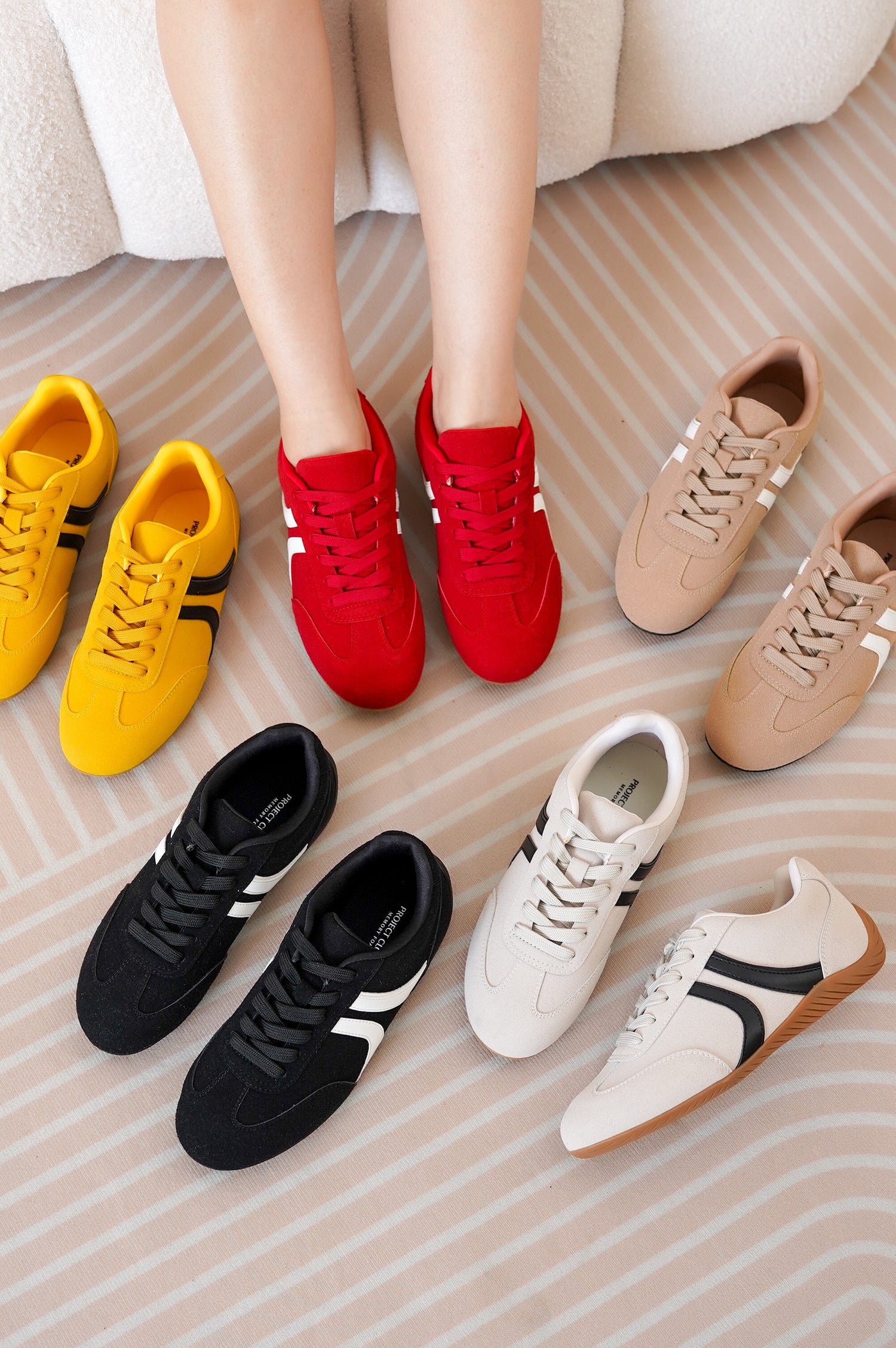 Project Cloud | "Goal" Sneakers for Women | Memory Foam Technology | Lightweight | Non-Slip