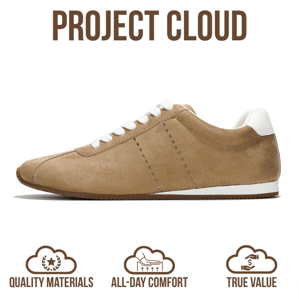 Project Cloud | "Panther" Fashion Sneakers for Women | Lace-up | Memory Foam | Lightweight | Non-Slip