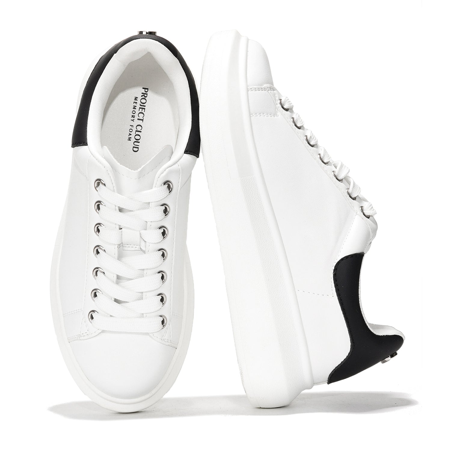 Queen Fashion Sneakers by Project Cloud - Lace-Up, Platform, Durable.