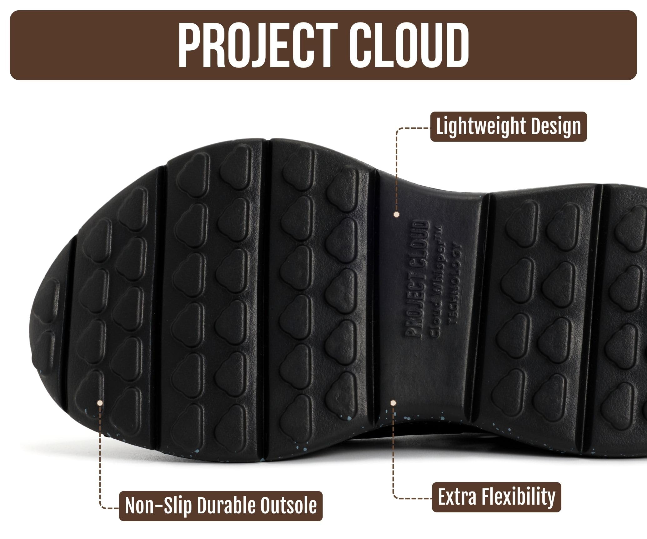 Project Cloud Women's & Men's Recovery Shoes | Plush and Soft Insole | Waterproof | Lightweight | Non-Slip - Recharge