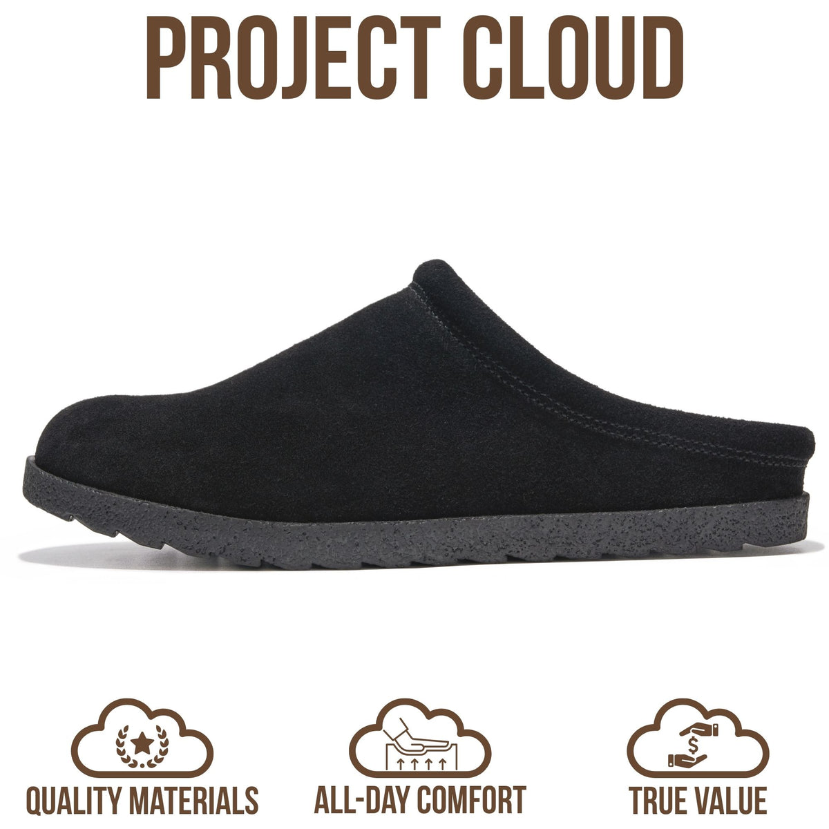 Project Cloud Women's | Genuine Leather Clogs | Soft & Plush Insole | Lightweight | Non-Slip - Reese