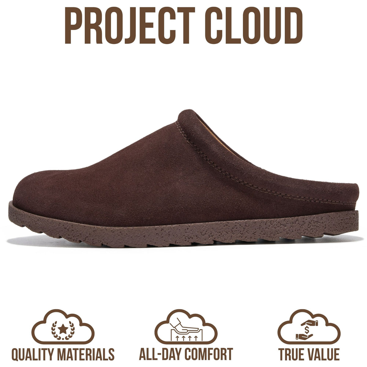 Project Cloud Women's | Genuine Leather Clogs | Soft & Plush Insole | Lightweight | Non-Slip - Reese