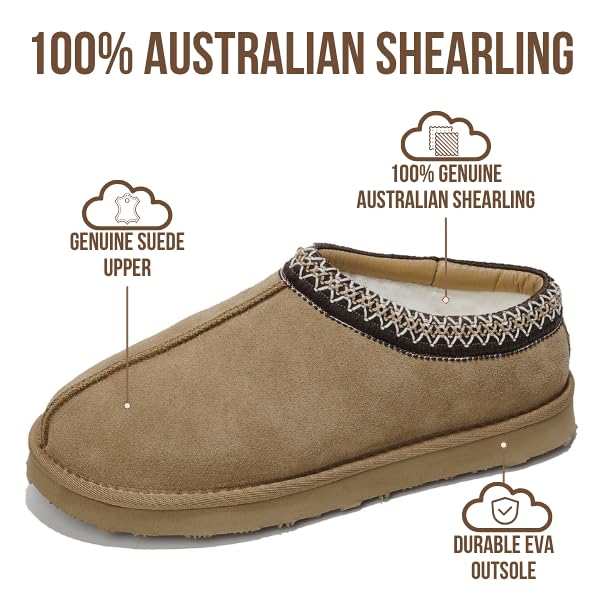 Project Cloud Men's | Australian Sheepskin Slippers | Memory Foam | Lightweight | Non-Slip - Relaxation