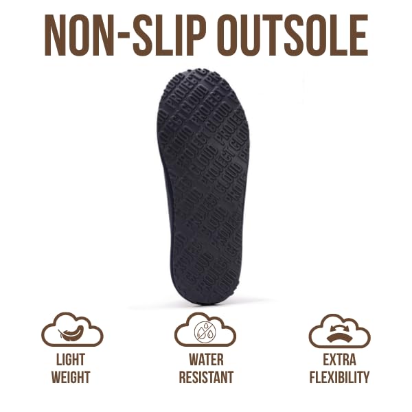 Project Cloud Men's | Australian Sheepskin Slippers | Memory Foam | Lightweight | Non-Slip - Relaxation