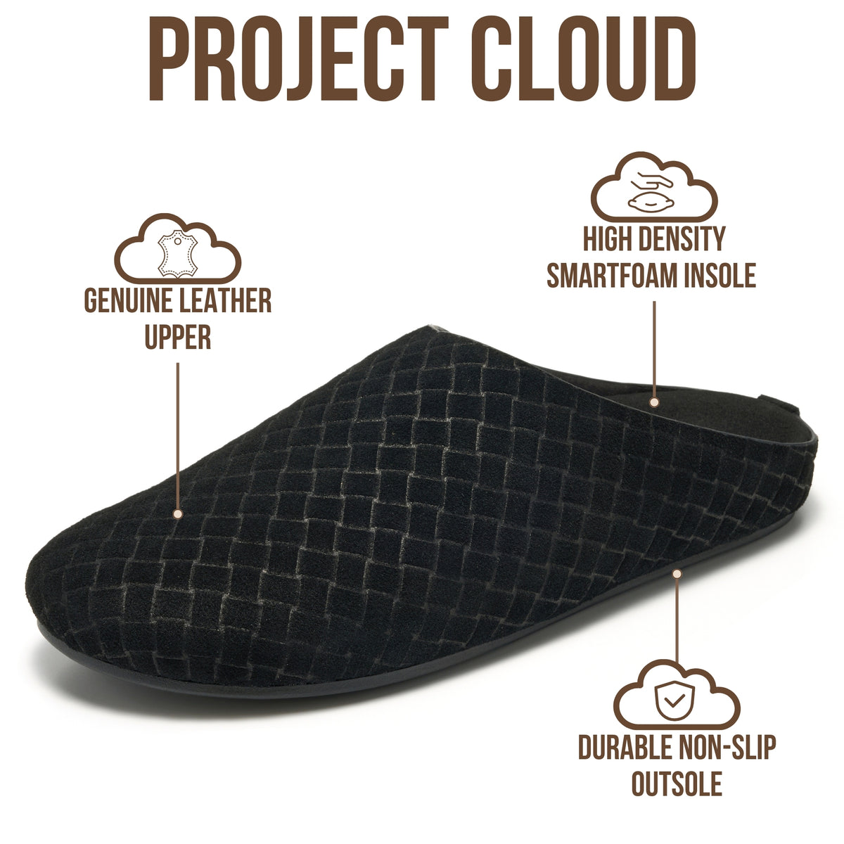 Project Cloud Women's | 100% Genuine Leather Clogs | Soft Insole | Lightweight | Non-Slip - Relia - Project Cloud - Clogs -Shop Project Cloud premium footwear Now!