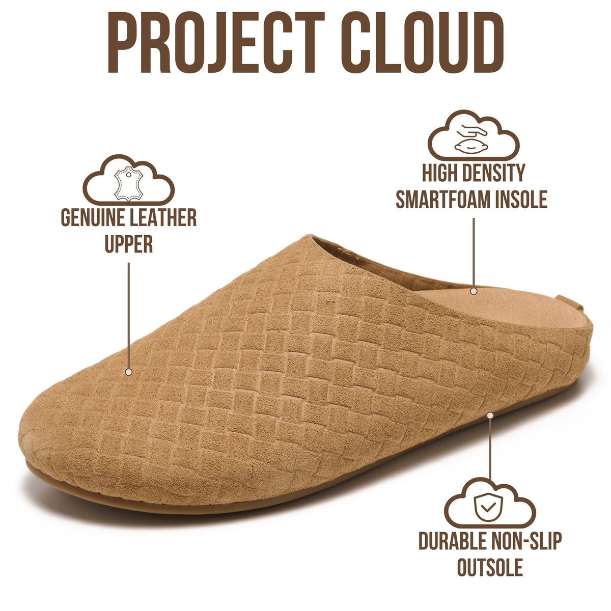 Project Cloud Women's | 100% Genuine Leather Clogs | Soft Insole | Lightweight | Non-Slip - Relia - Project Cloud - Clogs -Shop Project Cloud premium footwear Now!