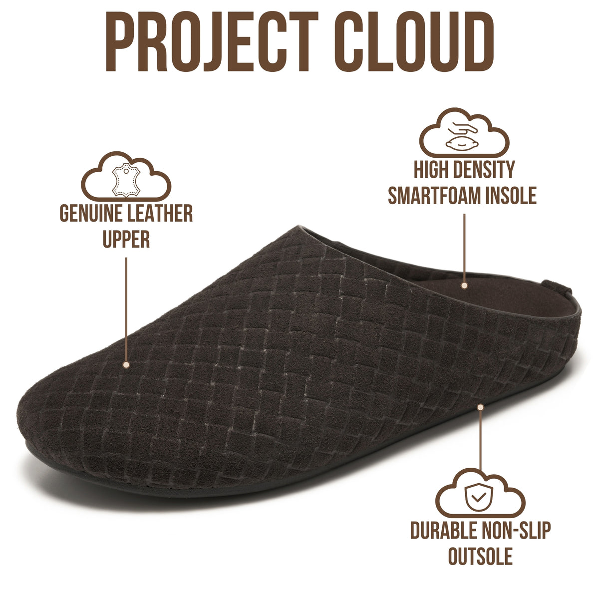 Project Cloud Women's | 100% Genuine Leather Clogs | Soft Insole | Lightweight | Non-Slip - Relia - Project Cloud - Clogs -Shop Project Cloud premium footwear Now!