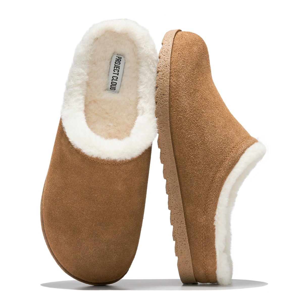 Project Cloud Women's | Genuine Leather Clogs | Soft & Plush Insole | Lightweight | Non-Slip - Reese Fur - Project Cloud - Clogs -Shop Project Cloud premium footwear Now!