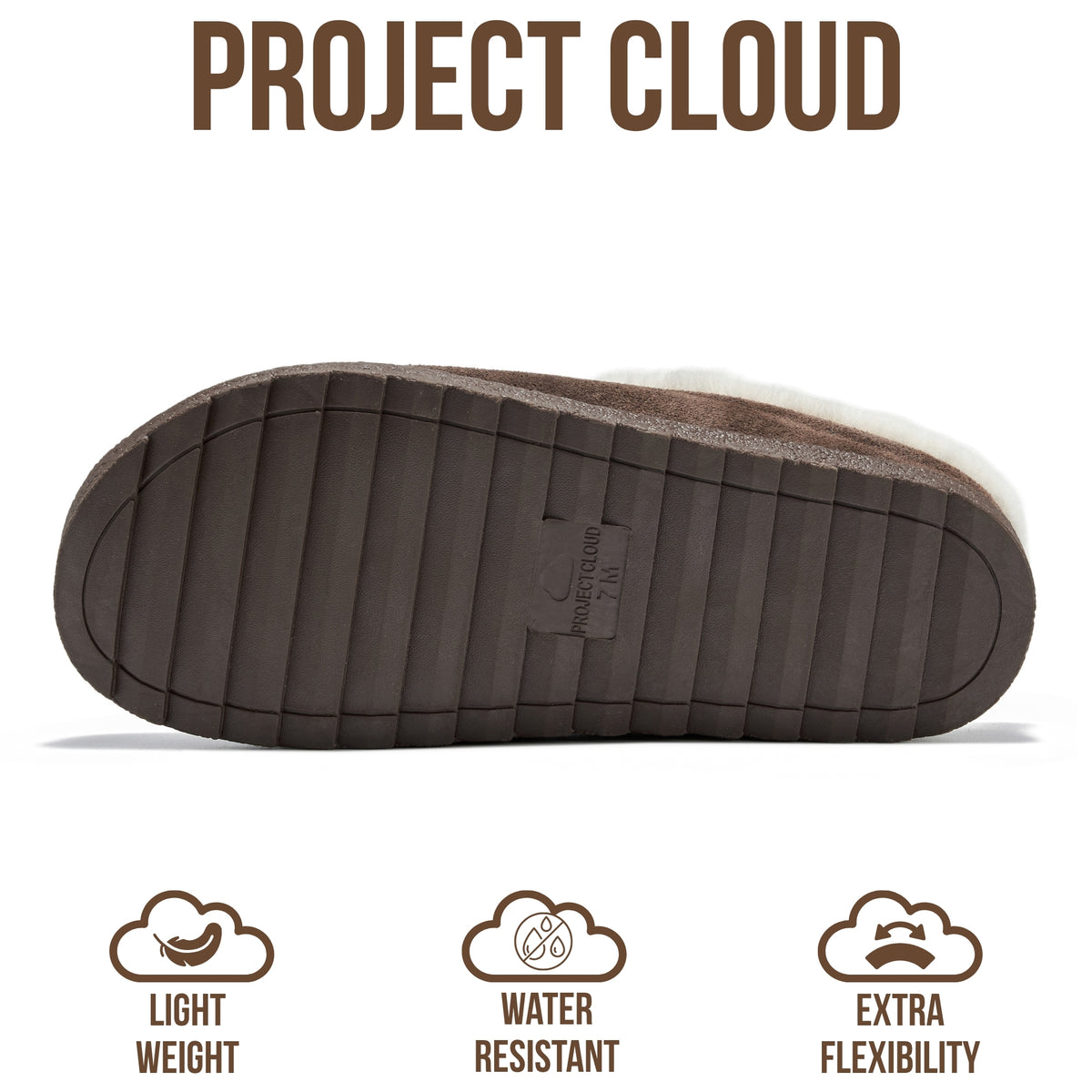 Project Cloud Women's | Genuine Leather Clogs | Soft & Plush Insole | Lightweight | Non-Slip - Reese Fur - Project Cloud - Clogs -Shop Project Cloud premium footwear Now!