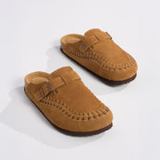 Project Cloud Women's | Genuine Leather Moccasin Style Clogs | Memory Foam Insole | Lightweight | Non-Slip - Reyna