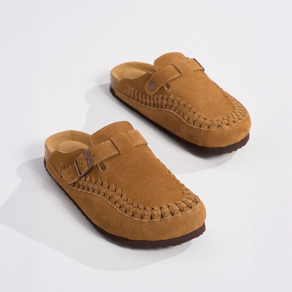 Project Cloud Women's | Genuine Leather Moccasin Style Clogs | Memory Foam Insole | Lightweight | Non-Slip - Reyna