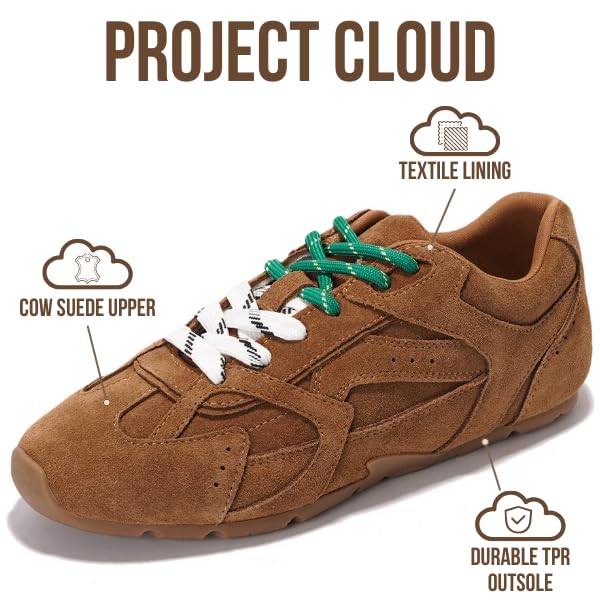 Project Cloud | "Roma" Leather Women Sneakers | Memory Foam Insole | Lightweight | Non-Slip