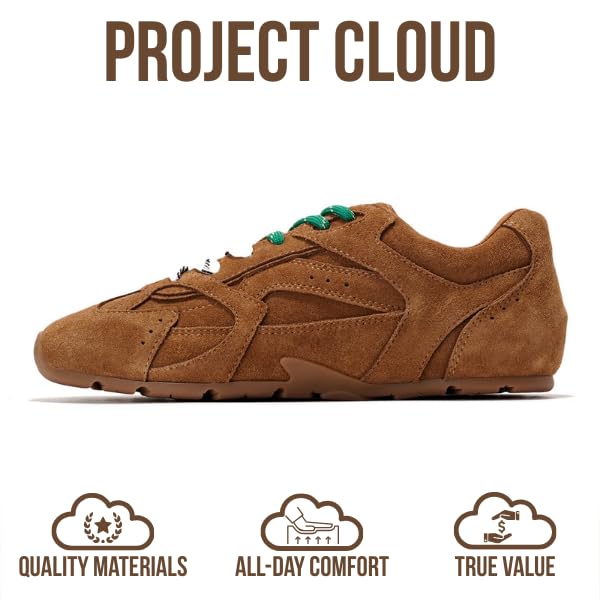 Project Cloud | "Roma" Leather Women Sneakers | Memory Foam Insole | Lightweight | Non-Slip