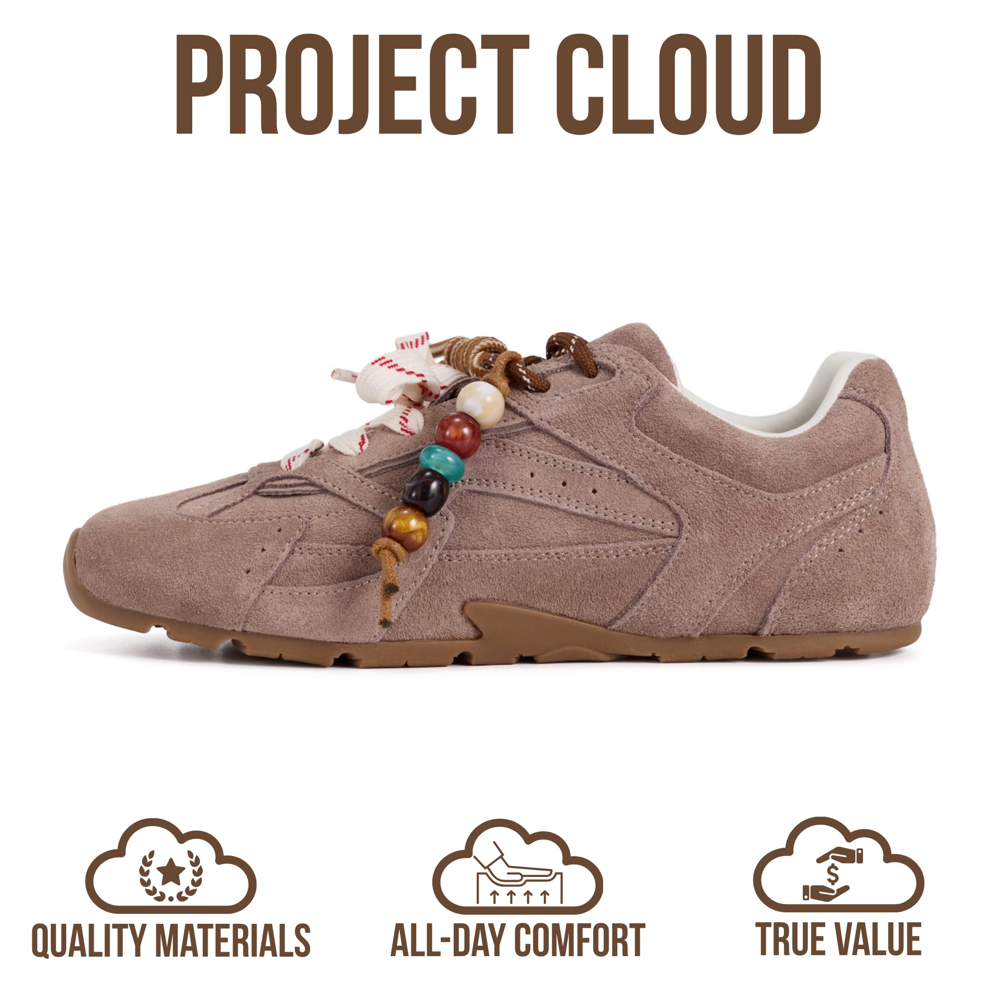 Project Cloud Women's | Genuine Leather Sneakers | Memory Foam | Lightweight | Anti-Slip - Roma - Project Cloud - Sneaker -Shop Project Cloud premium footwear Now!