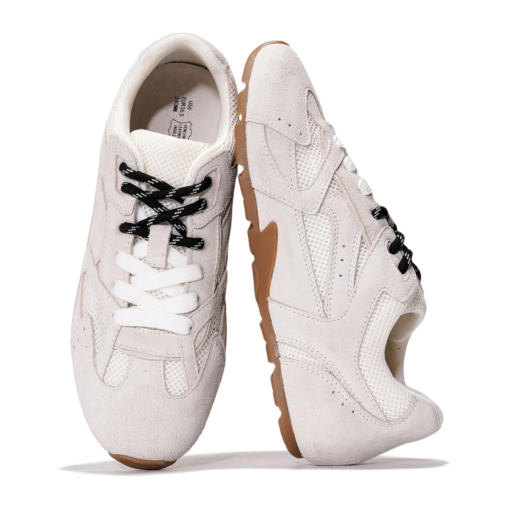 Project Cloud | "Roma" Leather Women Sneakers | Memory Foam Insole | Lightweight | Non-Slip