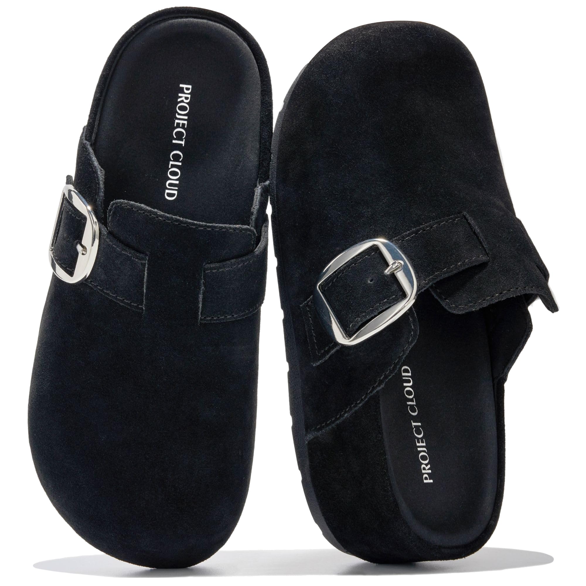 Project Cloud Women's | 100% Genuine Leather Platform Clogs | Plush & Soft Insole | Lightweight | Non-Slip - Rothera