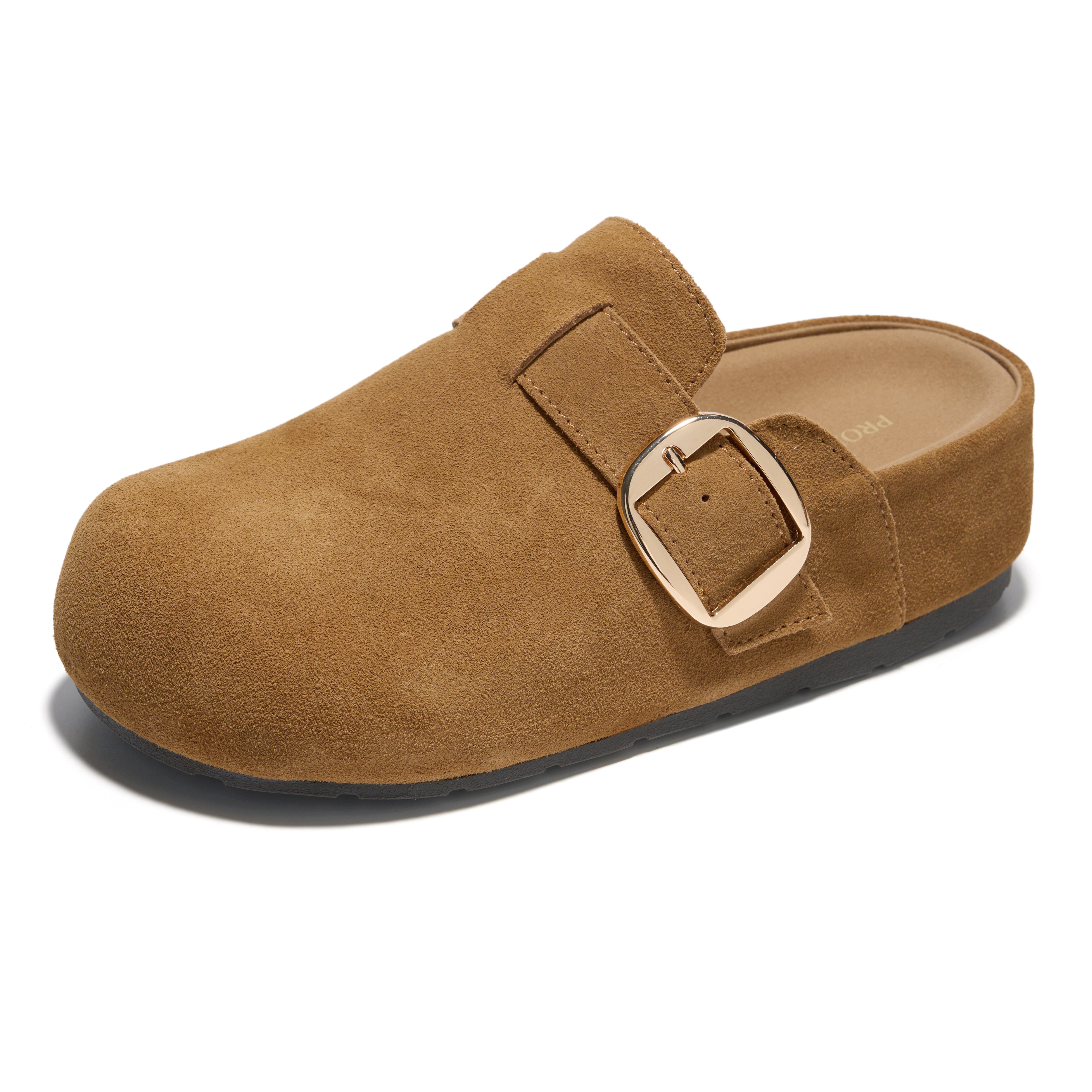 Project Cloud Women's | 100% Genuine Leather Platform Clogs | Plush & Soft Insole | Lightweight | Non-Slip - Rothera