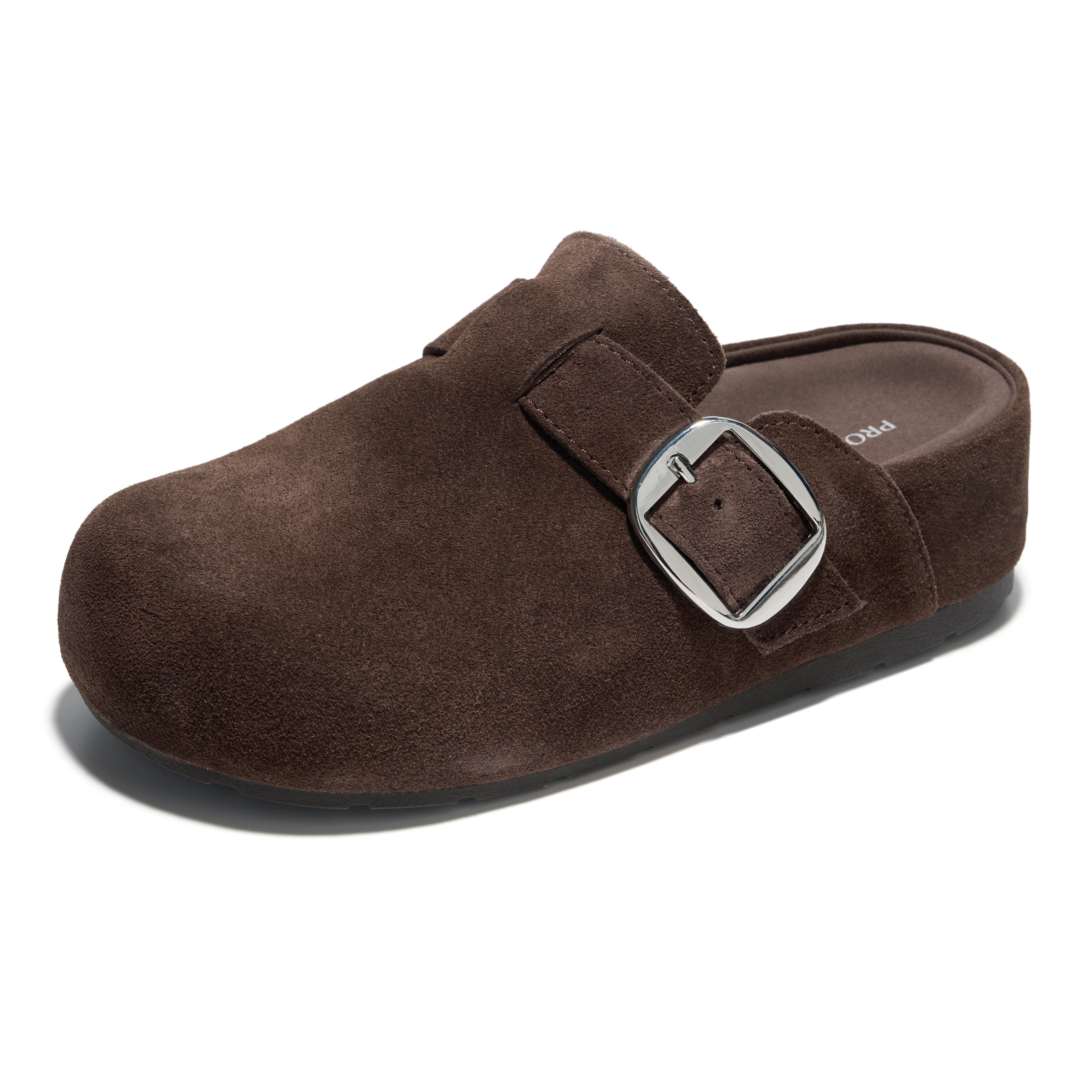 Project Cloud Women's | 100% Genuine Leather Platform Clogs | Plush & Soft Insole | Lightweight | Non-Slip - Rothera